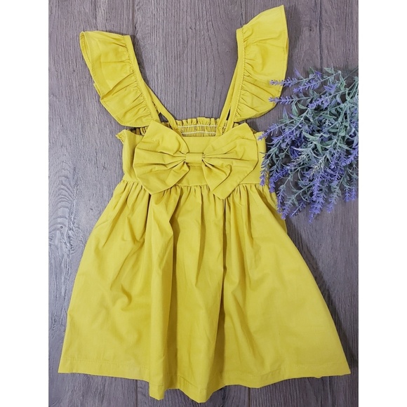 boutique Other - Baby Toddler Girls Mustard Ruffle Sundress